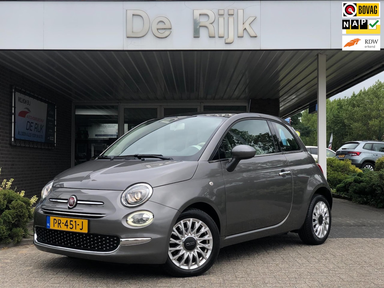 Fiat 500 - 0.9 TwinAir Turbo Automaat | Panoramadak, Navi, Cruise, Airco, DAB, 15'' LMV | NAP | - AutoWereld.nl