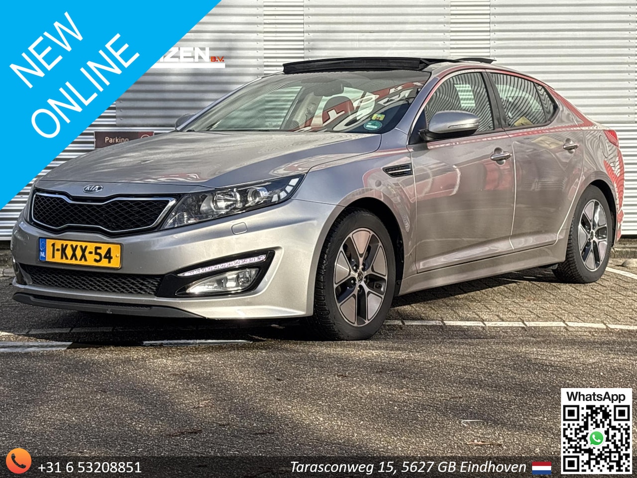 Kia Optima - 2.0 CVVT Hybrid Super Pack | Leder | Climate | Cruise | Navi | Camera | Stoelverwarming/Ko - AutoWereld.nl