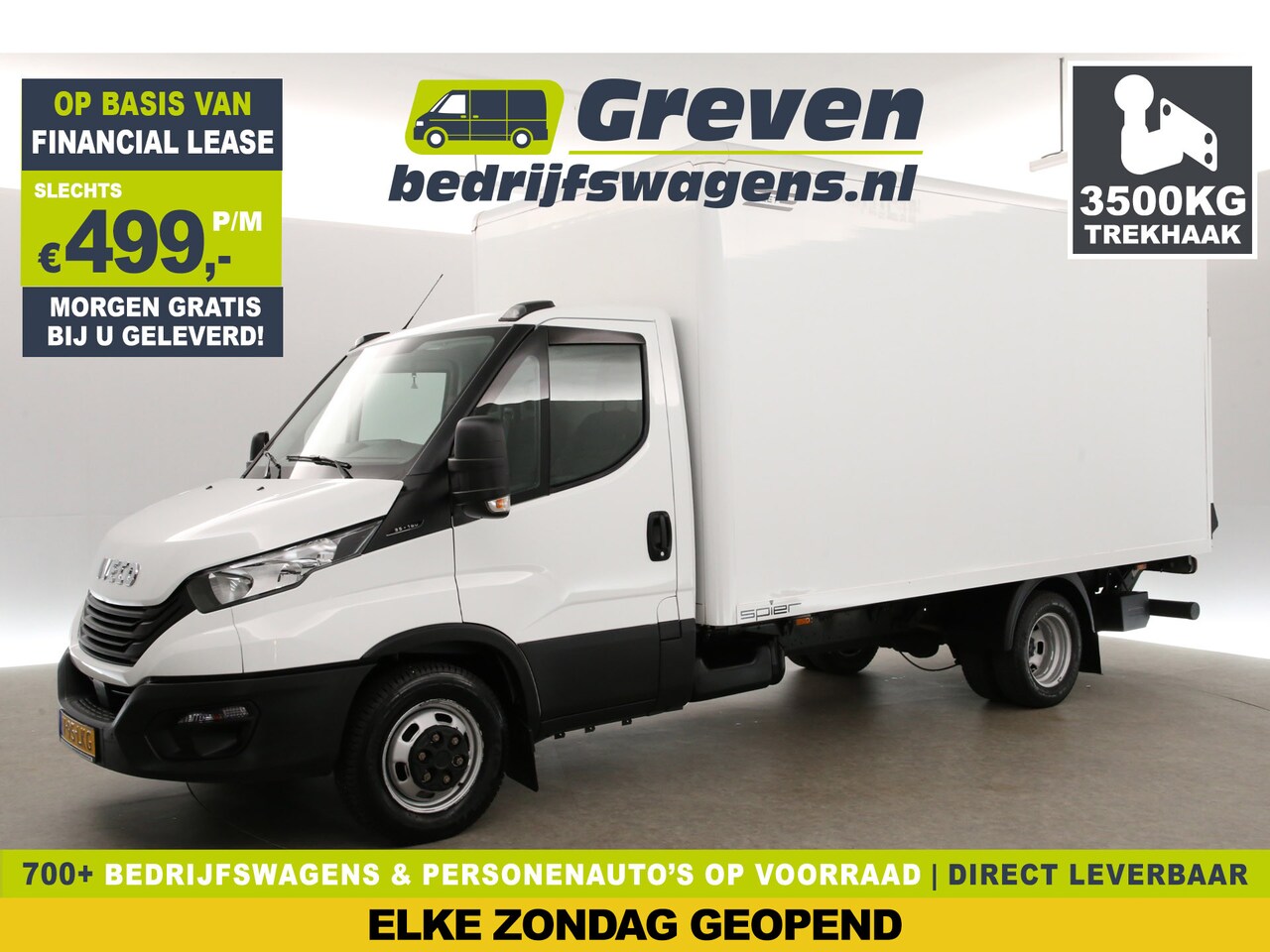 Iveco Daily - 35C16H 2.3 410 | 157PK | Dubbellucht | Trekhaak | 3500kg Trekgew. | Laadklep | Laadbak | A - AutoWereld.nl