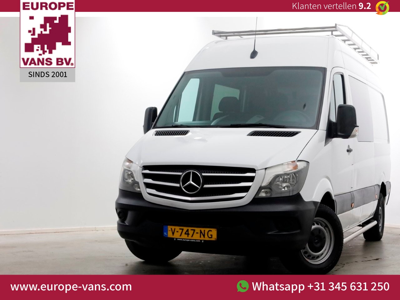 Mercedes-Benz Sprinter - 314 CDI 143pk E6 7G Automaat L2H2 D.C. Airco/Trekhaak 3500kg 06-2018 - AutoWereld.nl