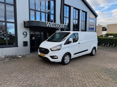 Ford Transit Custom - 2.0 TDCi 130PK L2H1 Automaat Airco, Navi, 3-pers, Leder, Cruisecntrl, PDC, Camera