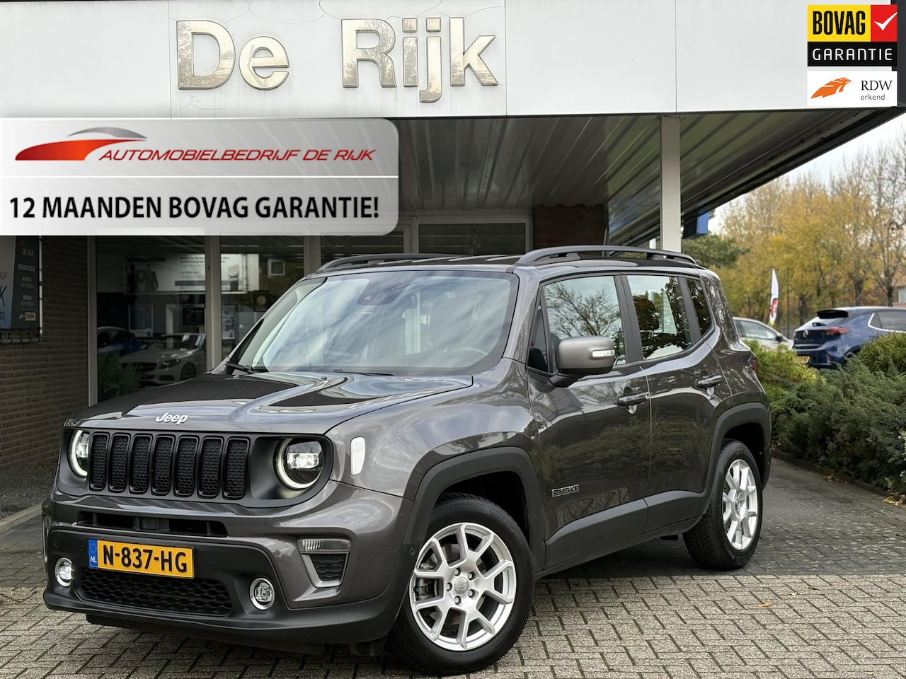 Jeep Renegade - 1.3T Limited | Navi, Camera, ACC, Stoel+Stuurverw., Carplay/Android, Climate | Goed onderh - AutoWereld.nl