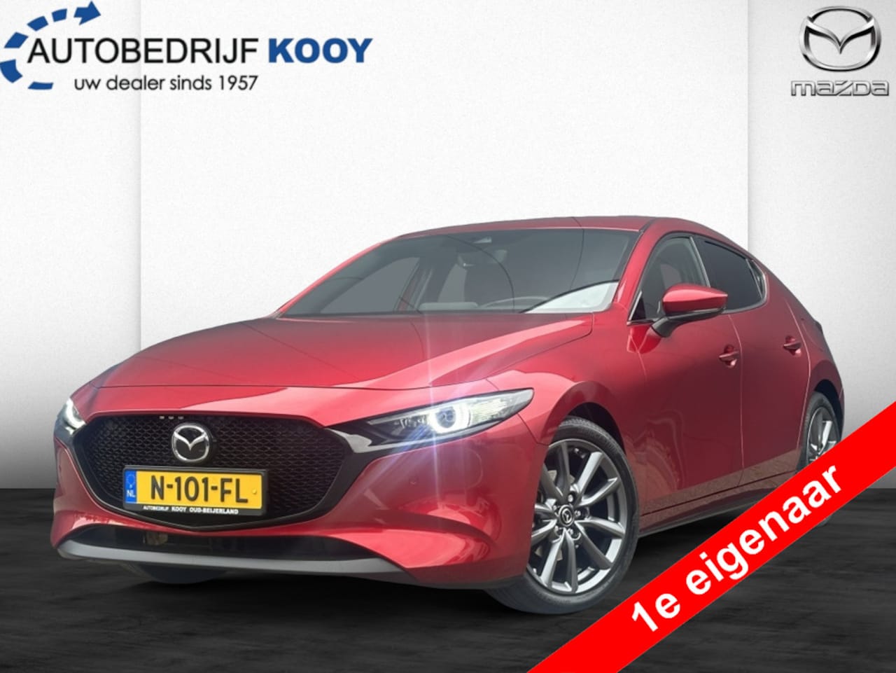Mazda 3 Sport - 2.0 e-SkyActiv-G 150pk Sportive / 1e eigenaar / 100% dealeronder - AutoWereld.nl