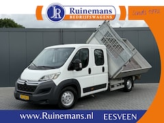Citroën Jumper - 2.2 HDI 150 PK ZWAAR / 3 ZIJDIGE KIPPER / L4 MAXI / 1e EIG. / 7 PERSOONS DUBBEL CABINE / A