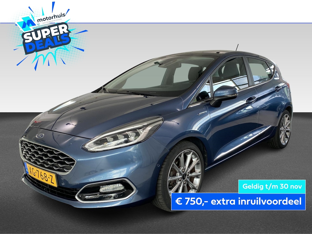 Ford Fiesta - 1.0 ECOBOOST 100PK AUTOMAAT 5DRS VIGNALE PANO NAVI CAMERA - AutoWereld.nl