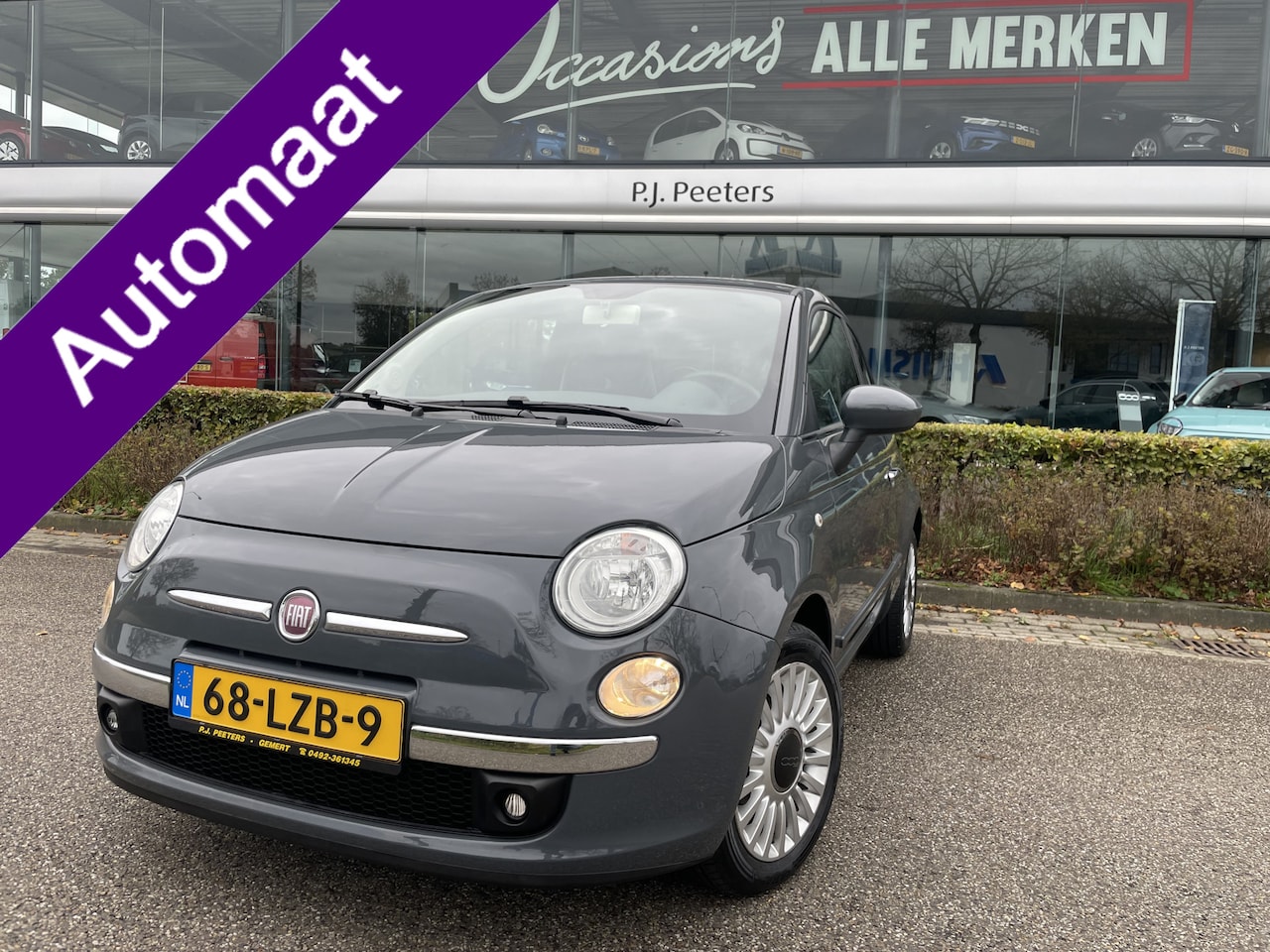 Fiat 500 - 1.2 Pop Automaat - Airco - Mistlampen - Licht metalen velgen - E-ramen voor - Spiegels E v - AutoWereld.nl