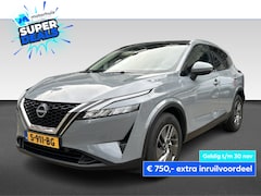 Nissan Qashqai - 1.3 MHEV 160PK AUTOMAAT ACENTA PANODAK CARPLAY TEL LED CRUISE PDC NAP