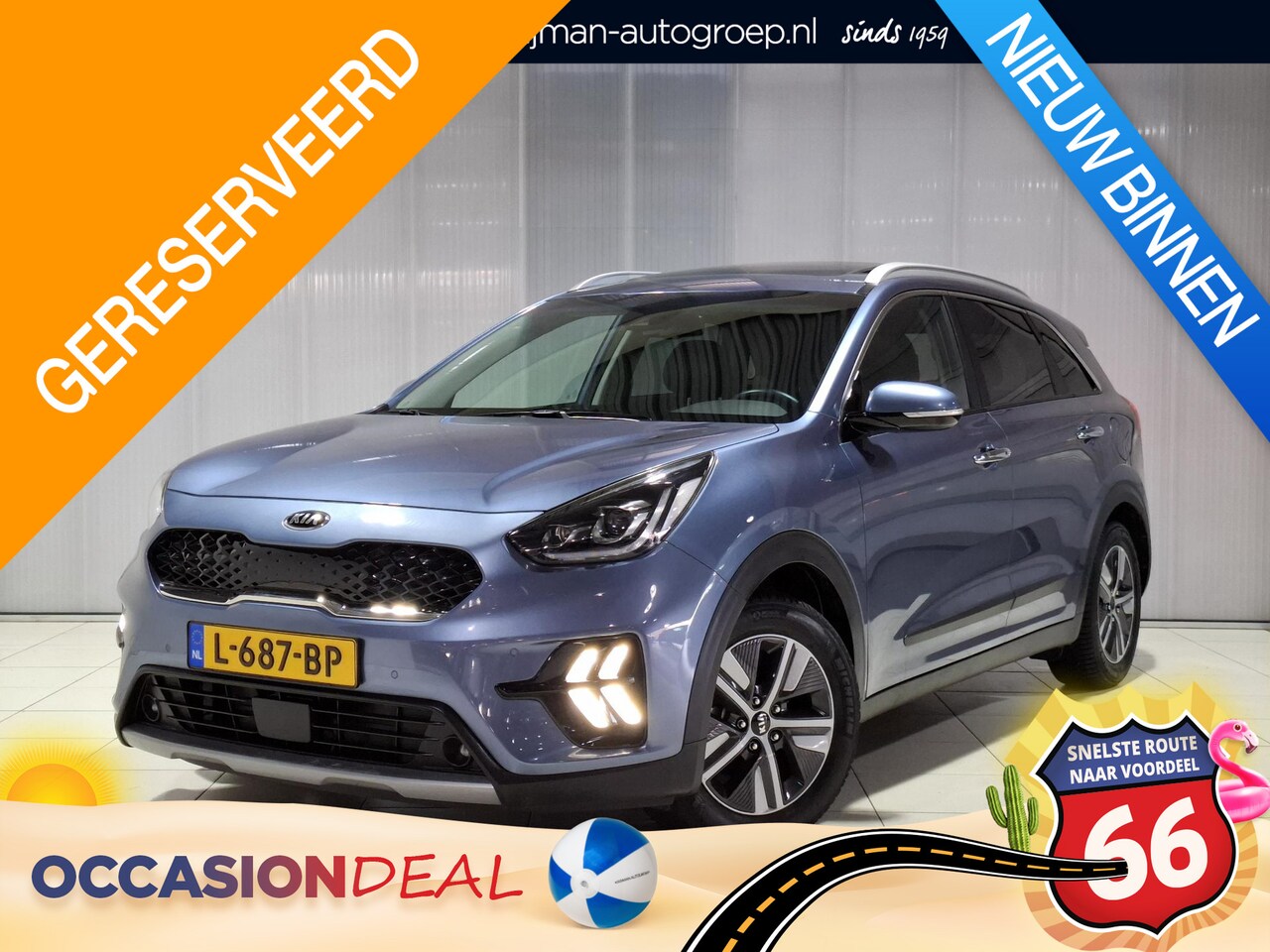 Kia Niro - 1.6 GDi Hybrid ExecutiveLine Trekhaak, Stoel en Stuur verwarming, Apple Carplay/Android Au - AutoWereld.nl