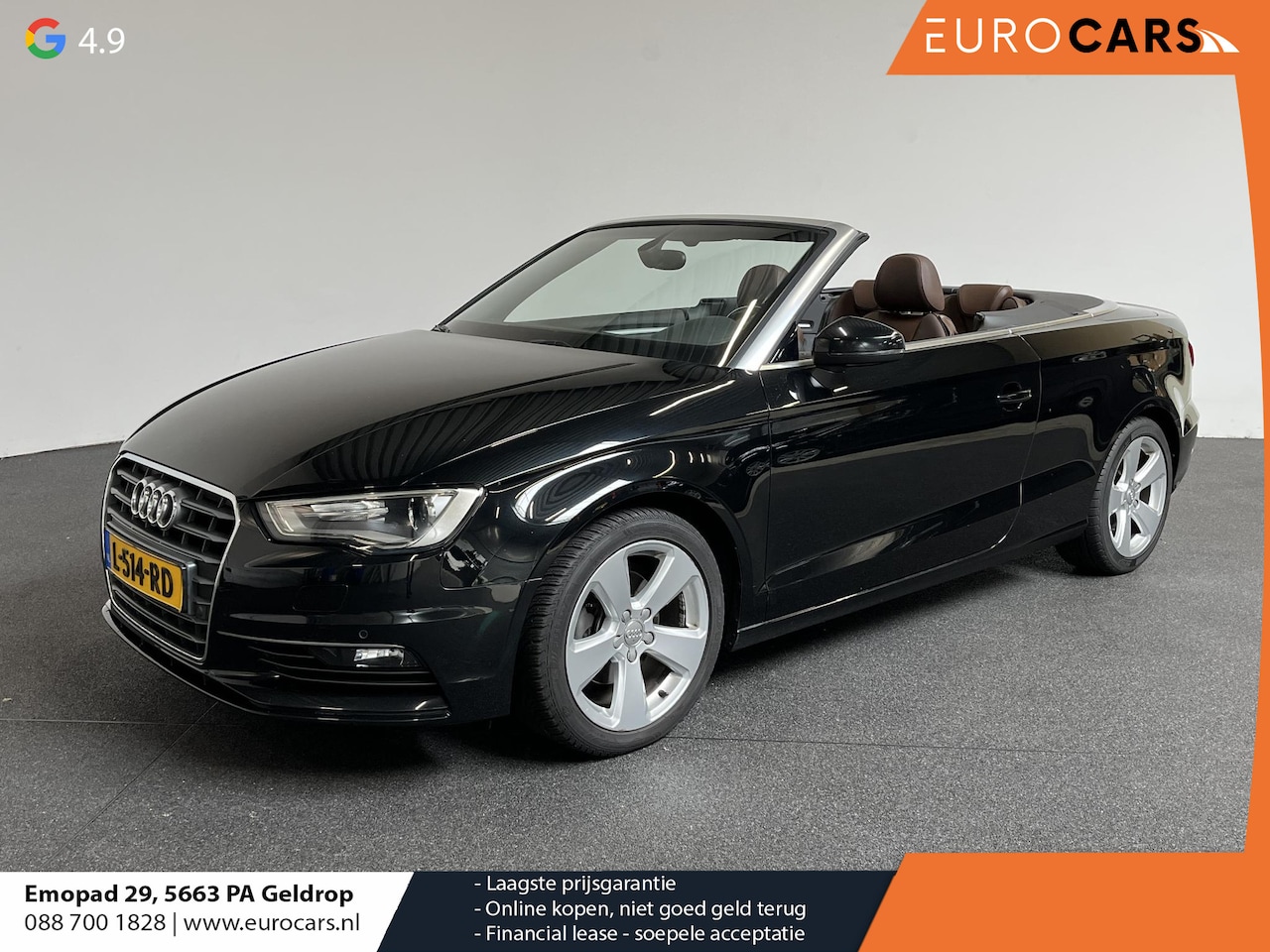 Audi A3 Cabriolet - 1.4 TFSI CoD Ambition Pro Line S Open Days Navigatie Climate control Stoelverwarming voor - AutoWereld.nl