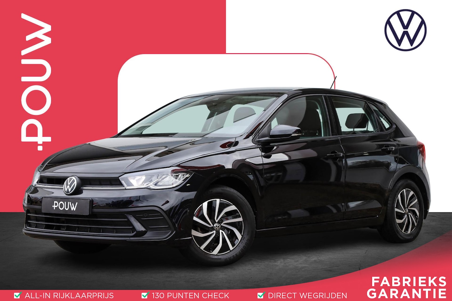 Volkswagen Polo - 1.0 TSI 95pk Life | Airco | Adaptive Cruise | Parkeersensoren | DAB+ | Apple Carplay/ Andr - AutoWereld.nl