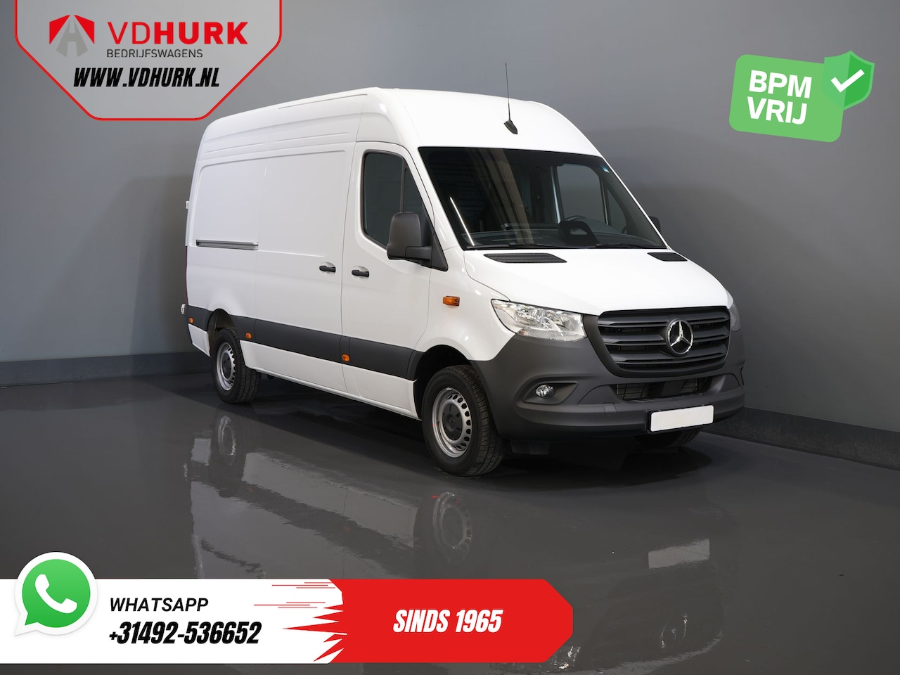 Mercedes-Benz Sprinter - 317 CDI Aut. L2H2 BPM VRIJ! Gev.Stoel/ 270 Gr.Deuren/ Stoelverw./ Navi/ Camera/ Cruise/ Ai - AutoWereld.nl