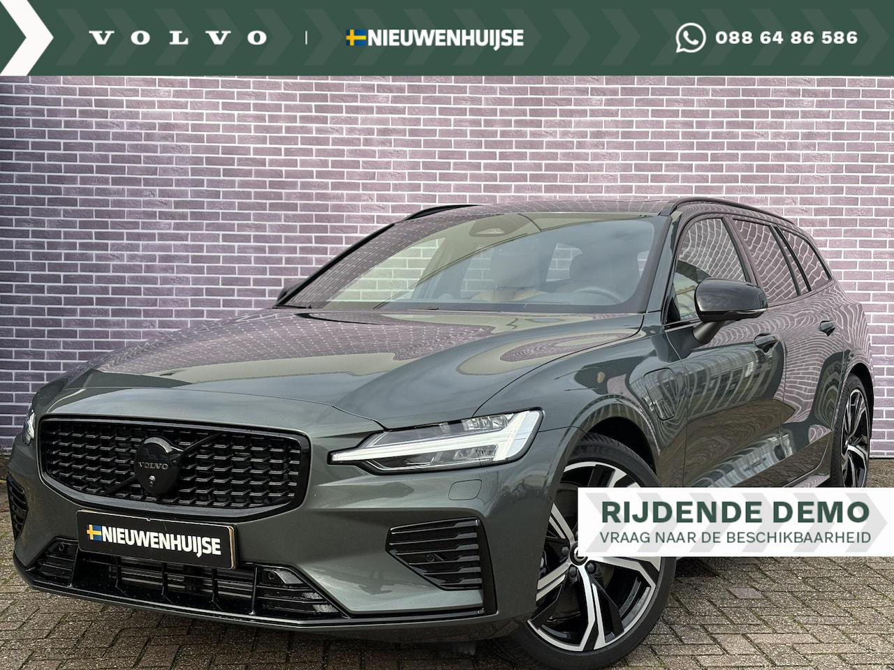 Volvo V60 - 2.0 T6 Plug-in hybrid AWD Ultra Dark | Styling Pack | Bowers & Wilkins | Massage | Stoel v - AutoWereld.nl