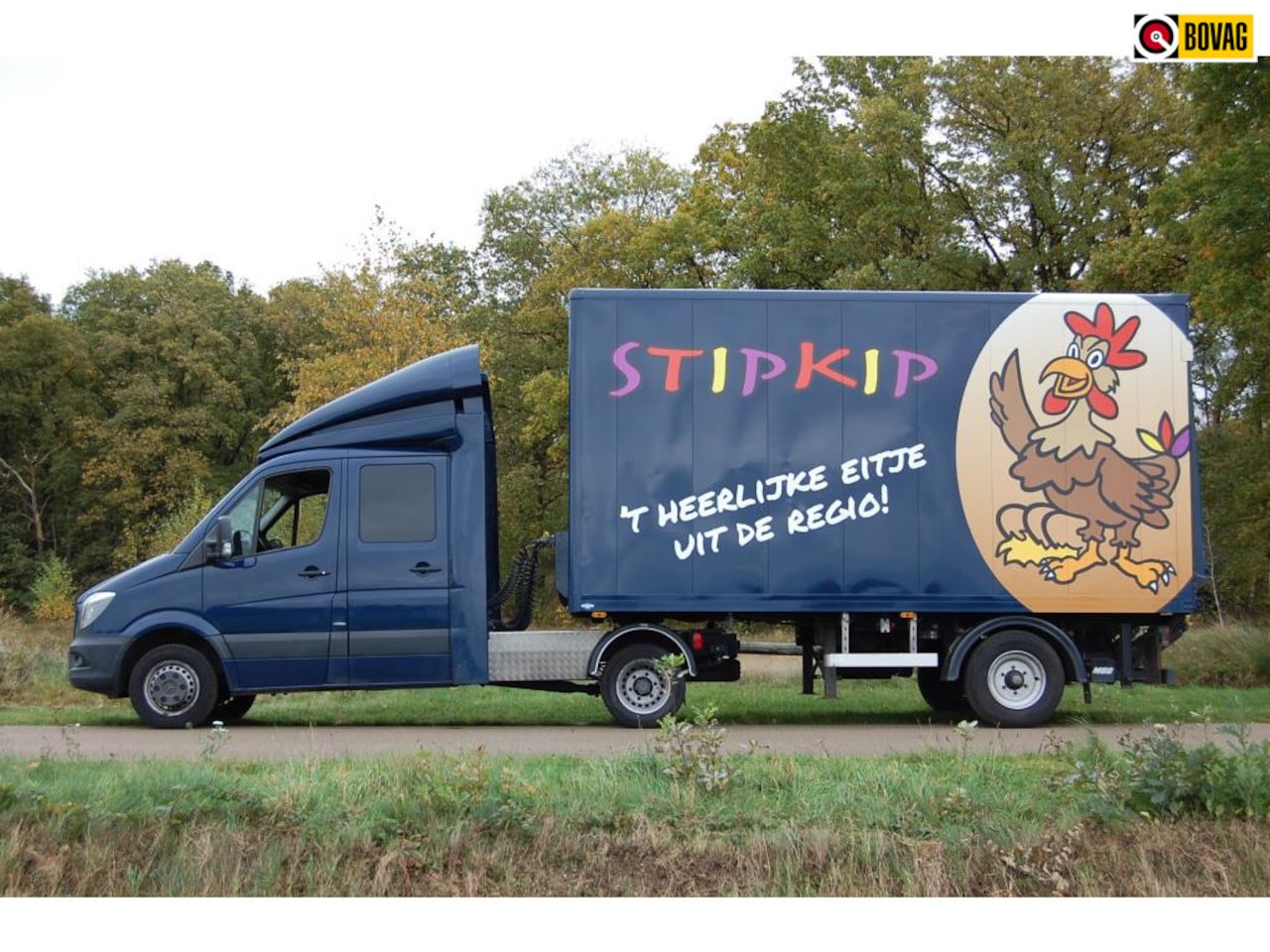 Mercedes-Benz Sprinter - BE Trekker met dubbele cabine incl. bakwagen met laadklep - AutoWereld.nl