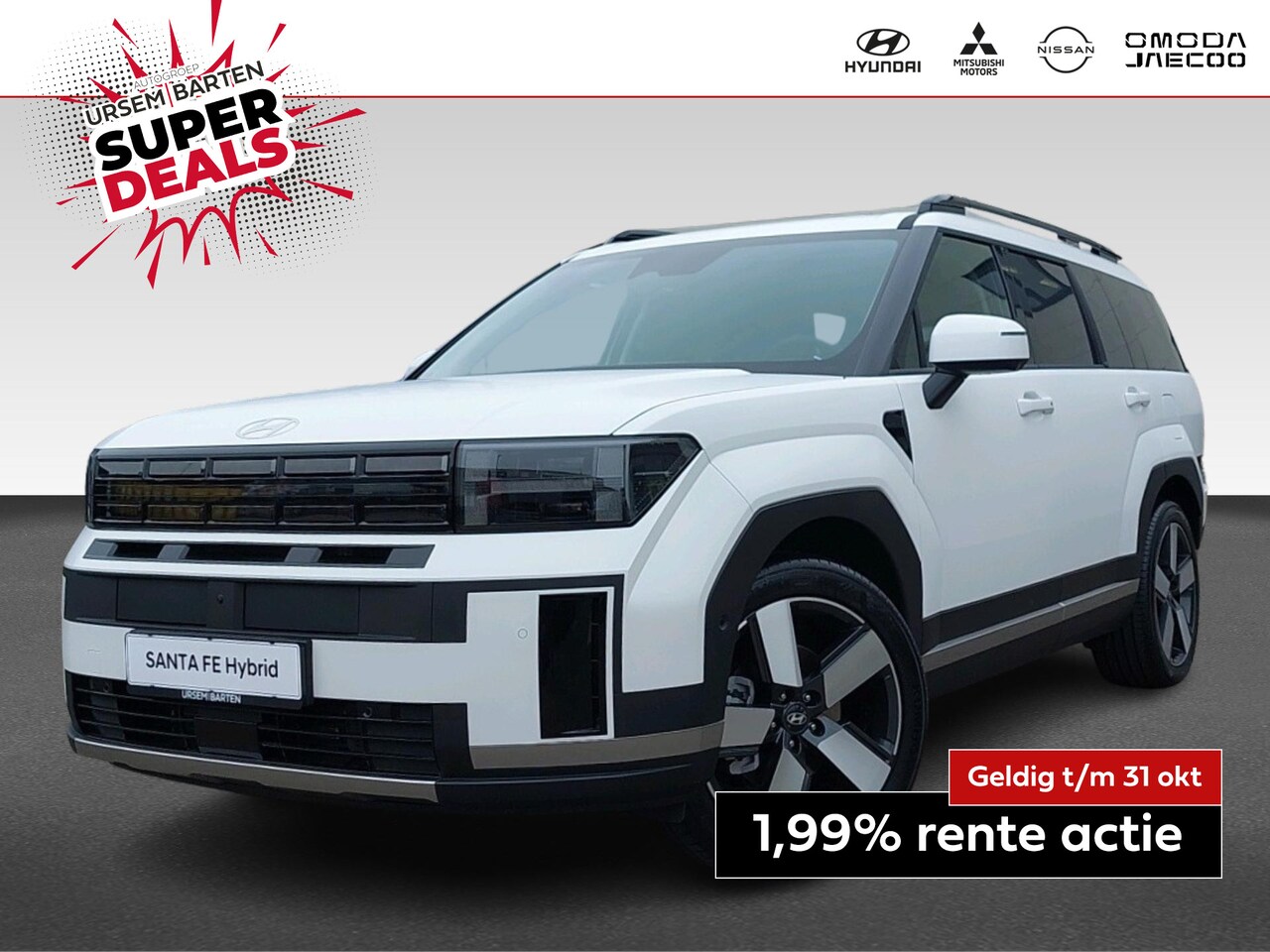 Hyundai Santa Fe - 1.6 T-GDI HEV Premium 7p. | Leder interieur | Elektrisch verstelbare stoelen | Carplay - AutoWereld.nl