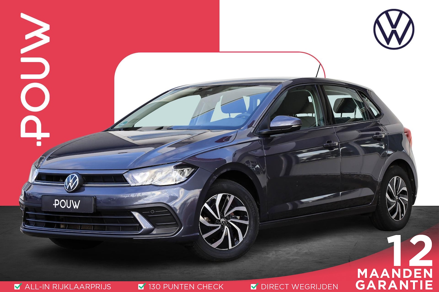 Volkswagen Polo - 1.0 TSI 95pk Life | Airco | Cruise Control Adaptief | Parkeersensoren | DAB+ | Apple Carpl - AutoWereld.nl