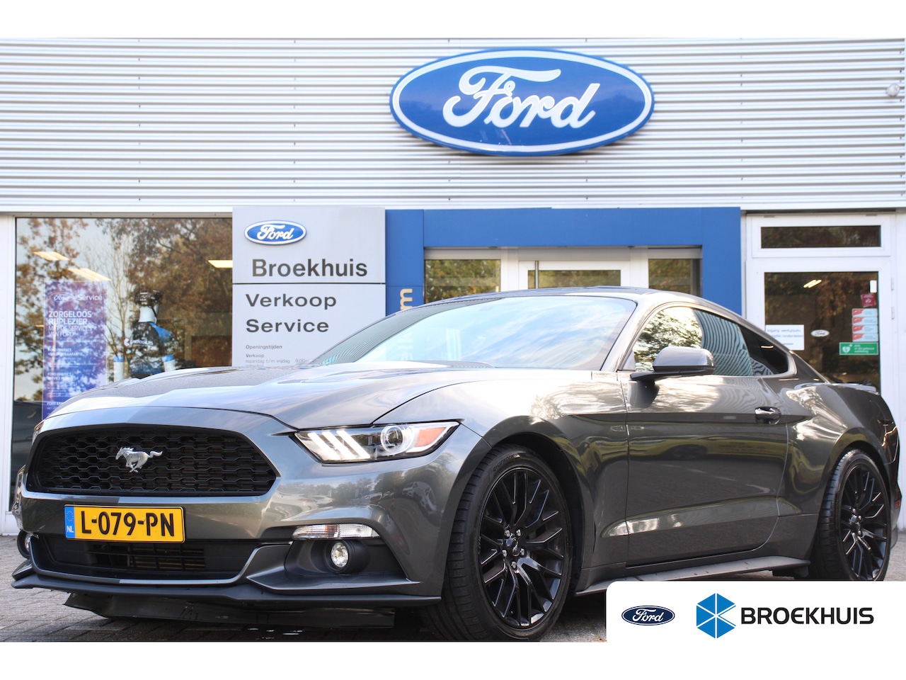 Ford Mustang - 2.3EB Automaat | DEALER OH! | LEDER | CUSTOM PACK | 19" | STOELVERWARMING + KOELING | CAME - AutoWereld.nl