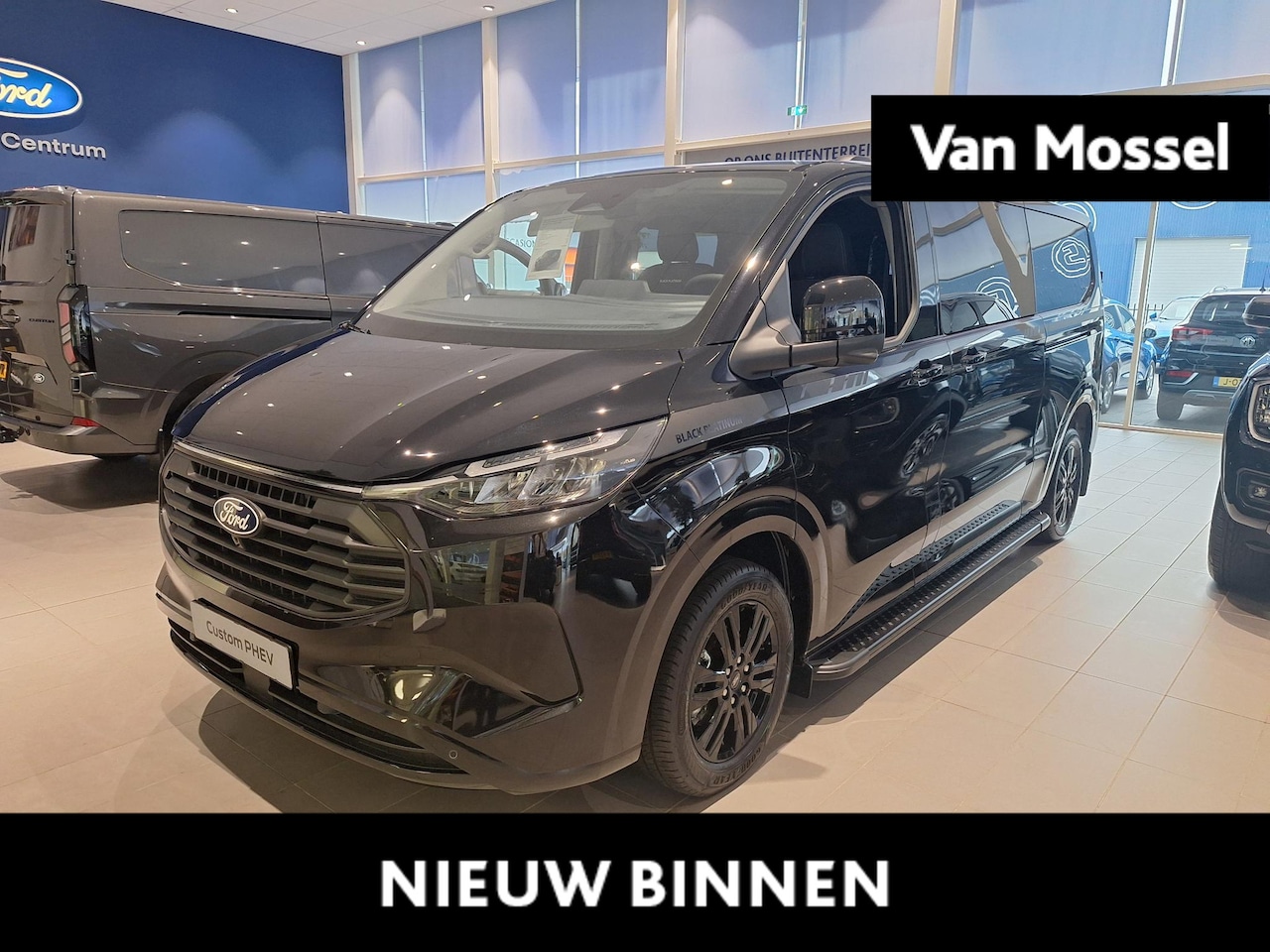 Ford Transit Custom - 320 2.5 PHEV L2H1 Limited Black Platinum | Dubbel Cabine | Voorraad! | Adaptieve Cruise Co - AutoWereld.nl