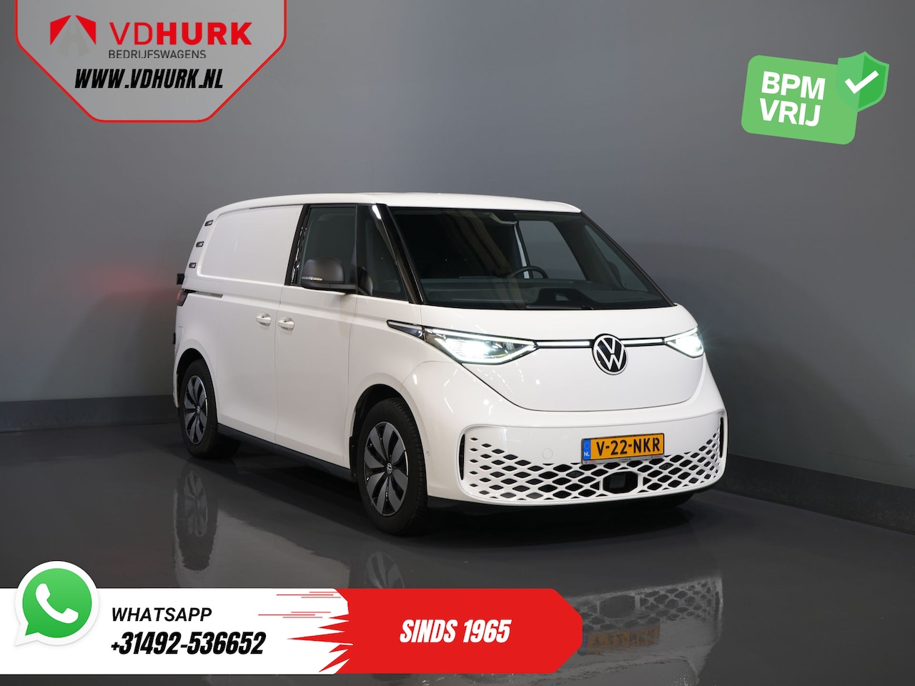 Volkswagen ID. Buzz Cargo - 77 kWh 423km WLTP LED/ Climate/ Carplay/ Adapt. Cruise/ Stoelverw./ Camera/ PDC - AutoWereld.nl