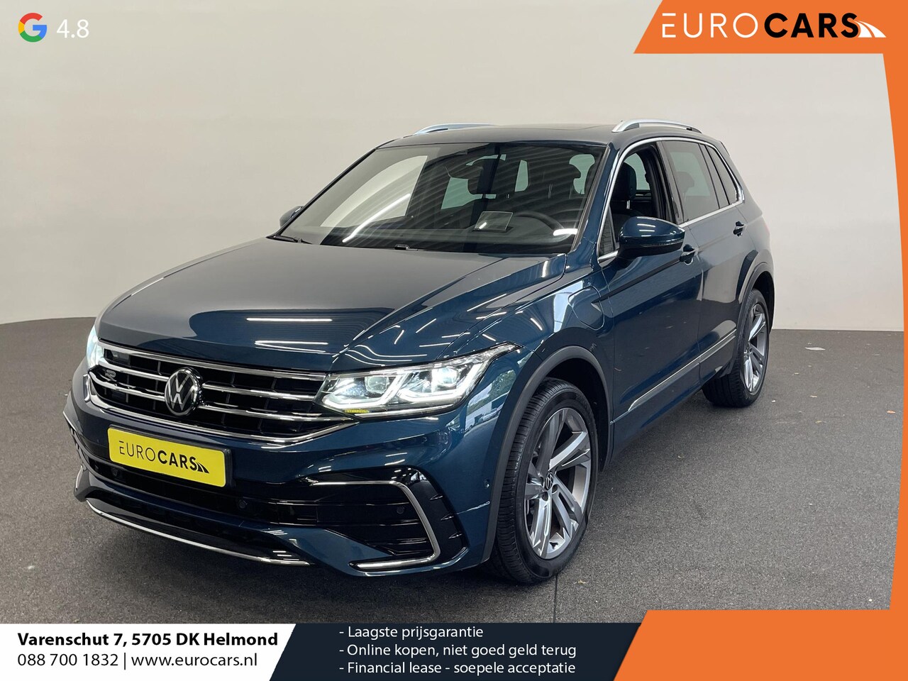 Volkswagen Tiguan - 1.4 TSI eHybrid 245pk DSG R-Line Platinum Panoramadak Trekhaak Navigatie Apple Carplay/And - AutoWereld.nl