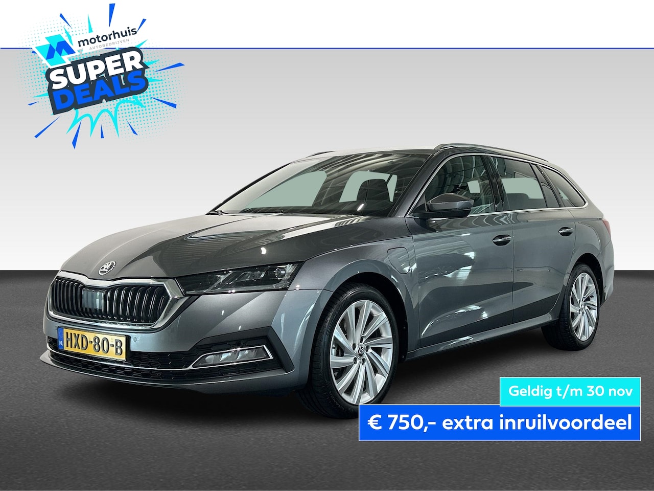 Skoda Octavia Combi - 1.4 TSI iV 204PK PHEV DSG EDITION PLUS FULL LED NAVI CAMERA ACC - AutoWereld.nl