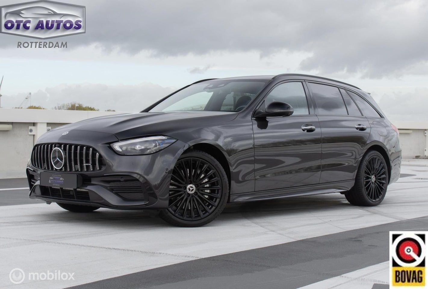 Mercedes-Benz C-klasse Estate - 300E AMG-Line - C63 AMG LOOK - BURMESTER - 360 CAMERA - ELEKTRISCHE STOELEN - STOEL-STUUR - AutoWereld.nl