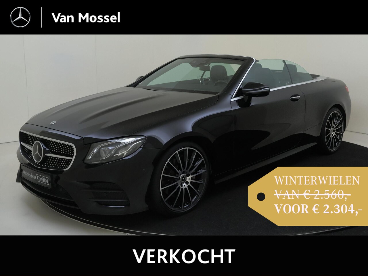 Mercedes-Benz E-klasse Cabrio - 200 Premium Plus Burmester / Memory / 360 Camera / Stoelverkoeling / Airscarf / Sfeerverli - AutoWereld.nl