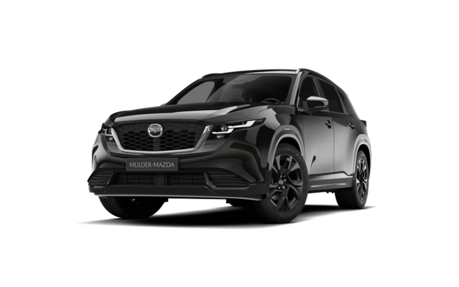 Mazda CX-5 - e-Skyactiv G 141 Homura - Zwart lederen interieur | 19-inch lichtmetalen velgen, Black | A - AutoWereld.nl