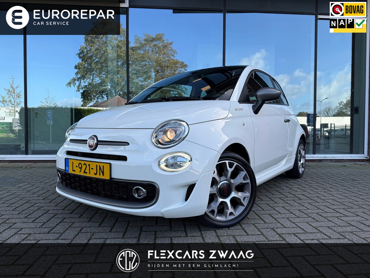 Fiat 500 - 1.0 Hybrid Sport - Navi - Climate - Panodak - Parkeerhulp - Org.NL - AutoWereld.nl