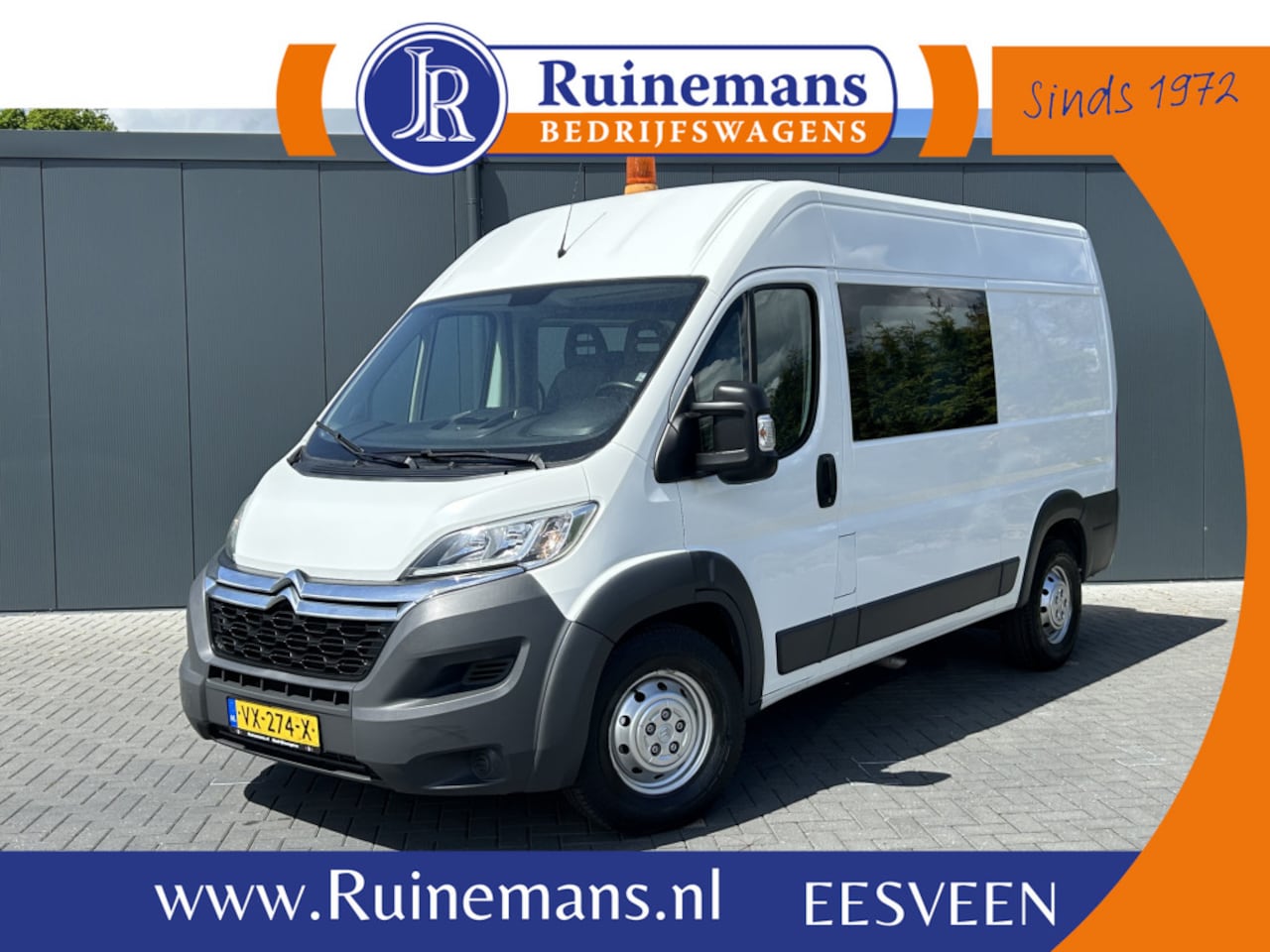 Citroën Jumper - 35 2.2 HDI 131 PK DC Zwaar / L2H2 / 7-PERS DUBBEL CABINE / 1e EIG. / AIRCO / NAVI / CAMERA - AutoWereld.nl