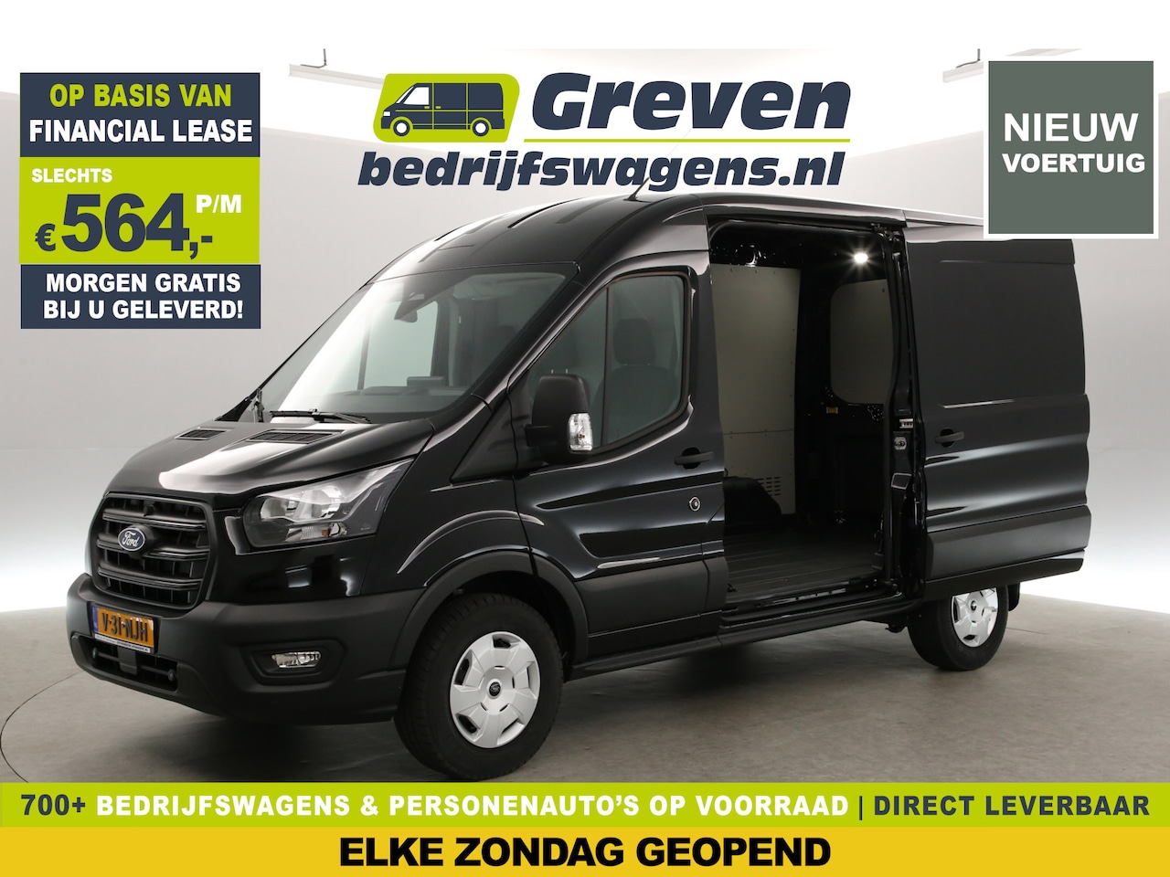 Ford Transit - 350 2.0 TDCI 165PK L2H2 Trend | BPM VRIJ | 2800kg | Trekh. | Aut. | Virtual Cockpit | Schu - AutoWereld.nl