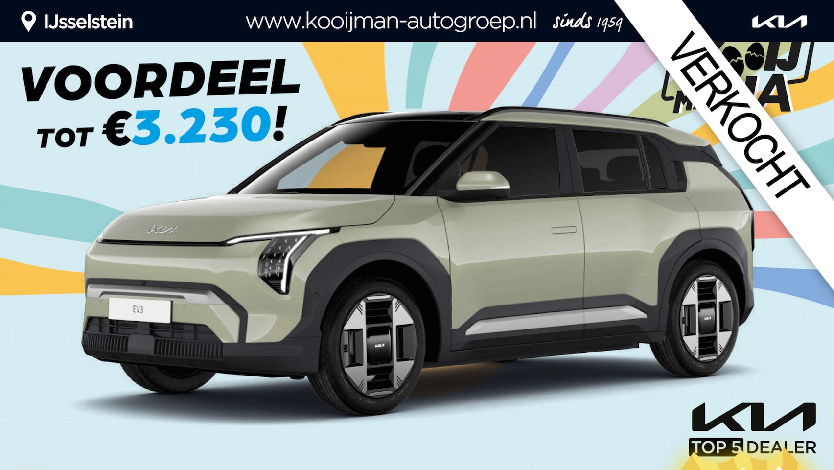 Kia EV3 - Air 81.4 kWh €38.265,- RIJKLAAR! Nu €3.230,- voordeel! Meerdere kleuren en uitvoeringen le - AutoWereld.nl
