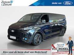Ford Transit Custom - 320 2.5 PHEV L2H1 Black Platinum DC 233pk | 0, 99% rente | 5-Zits | Treeplanken | Dubbele