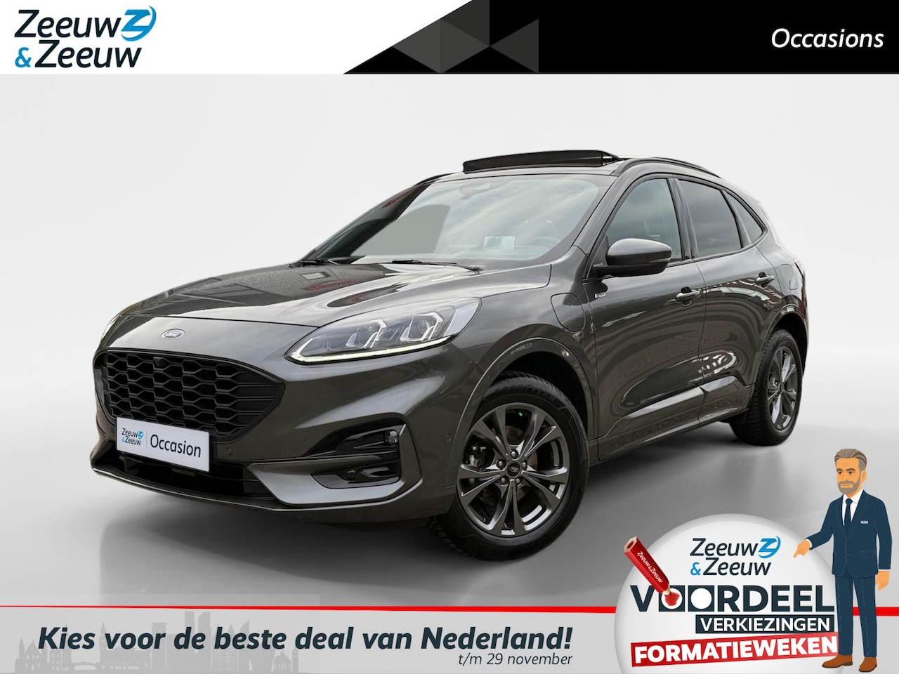 Ford Kuga - 2.5 PHEV ST-Line X | Driver Assistance Pack | Winter Pack | Panoramadak | Technology Pack - AutoWereld.nl