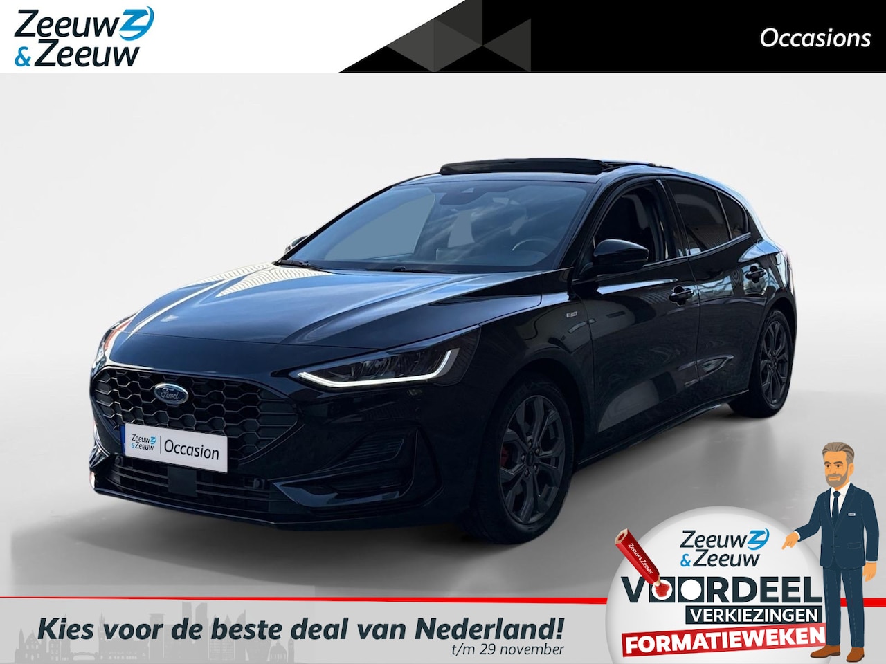 Ford Focus - 1.0 EcoBoost Hybrid ST Line Style | Navigatie | Camera | Carplay/Android auto | Climate Co - AutoWereld.nl