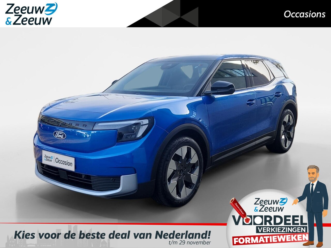 Ford Explorer - Premium Extended Range RWD 77 kWh | Actiekorting €2000,- | Private Lease vanaf €610,- p/m - AutoWereld.nl