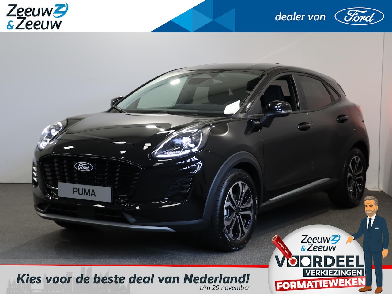 Ford Puma - 1.0 EcoBoost Hybrid Titanium | €4000,- Actiekorting | Private lease vanaf €444,- | Stoel/S - AutoWereld.nl