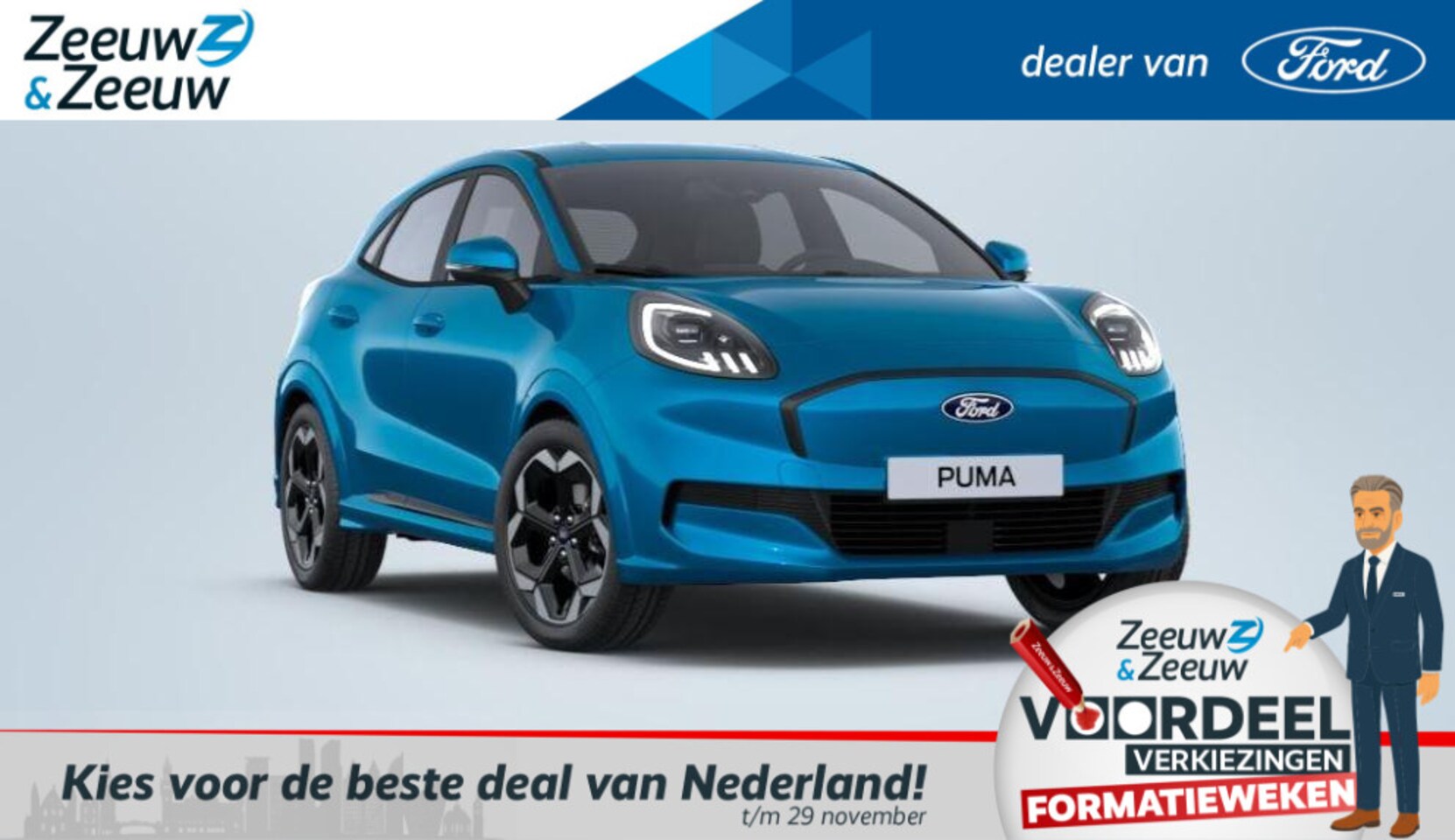 Ford Puma Gen-E - Premium 44 kWh | Vanaf Nu Te Bestellen | 376 KM WLTP  | Vanaf €33495,- | €2000,- Actie Kor - AutoWereld.nl
