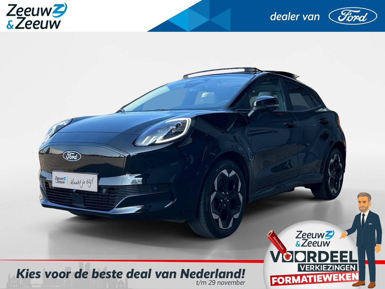 Ford Puma Gen-E - Premium 44 kWh | Driver Assistancepack | Winterpack | Matrix Ledkoplampen | Panoramadak | - AutoWereld.nl