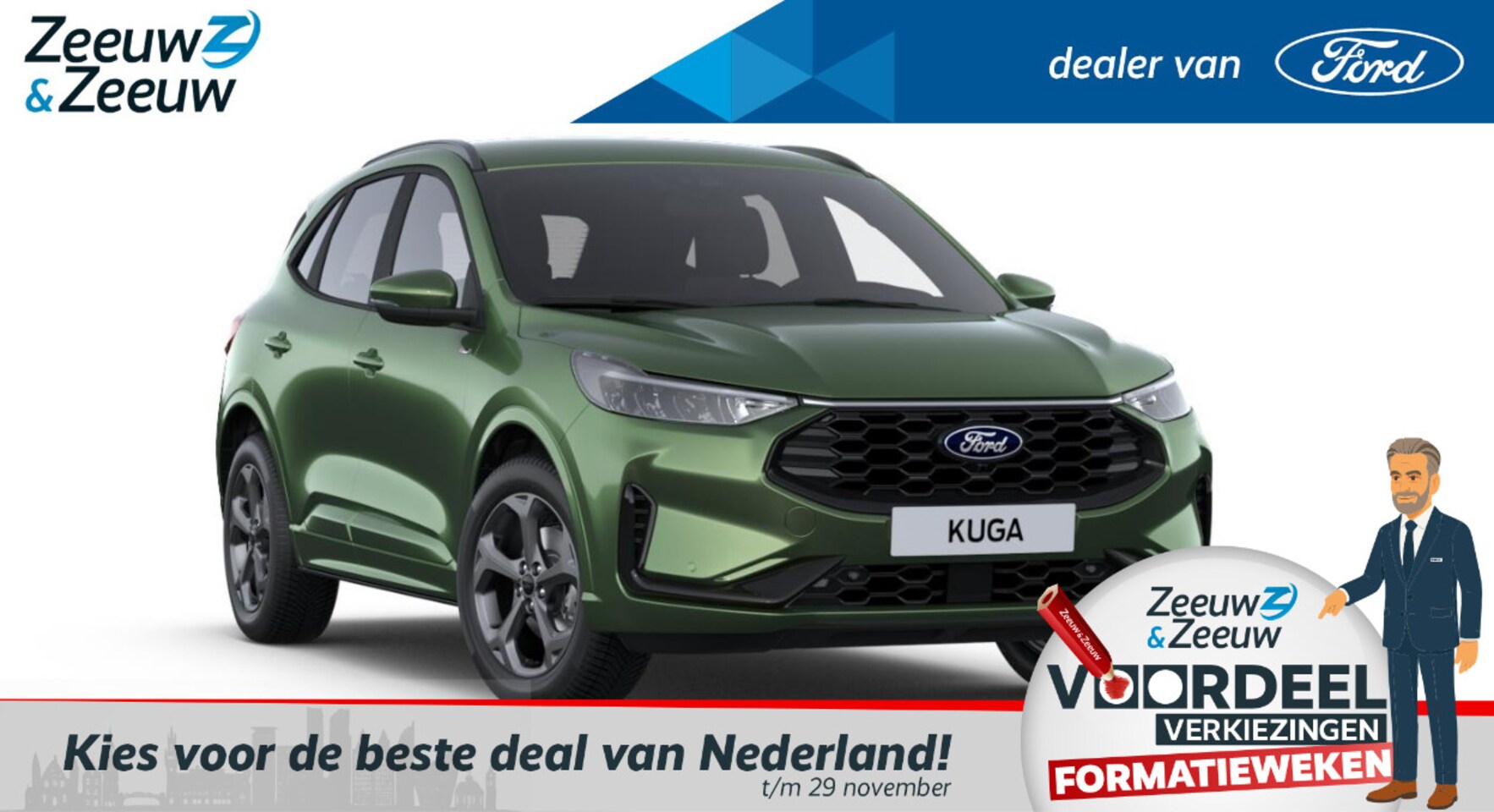 Ford Kuga - 2.5 PHEV ST-Line | Є4.000,- Ford voordeel | Apple Carplay&Android Auto | Camera | parkeers - AutoWereld.nl