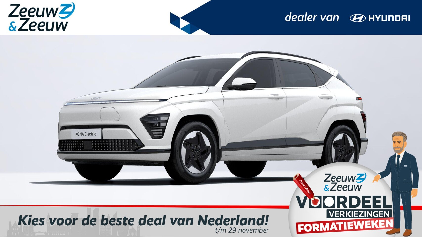 Hyundai Kona Electric - COMFORT SMART | WVB | 65.4 KWH | | €7000,- KORTING | - AutoWereld.nl