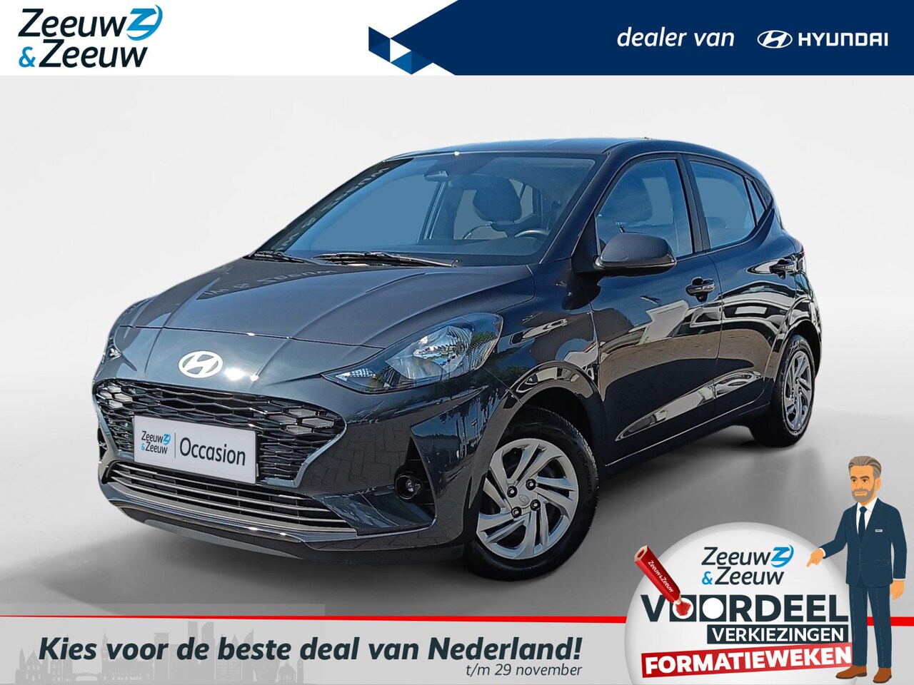 Hyundai i10 - 1.0 Premium MY25 RIJKLAAR NU 21.500,- | DIRECT RIJDEN | BOUWJAAR 2025! - AutoWereld.nl