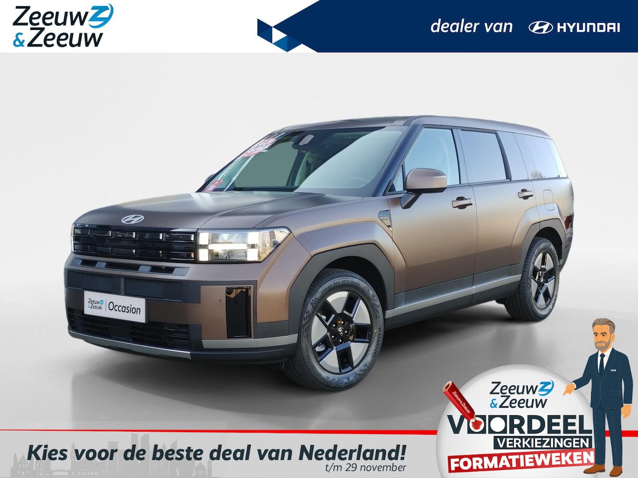 Hyundai Santa Fe - 1.6 T-GDI HEV Comfort Smart 7-persoons | Z&Z Top Deal | Van € 64.850, nu voor € 54.999 | - AutoWereld.nl