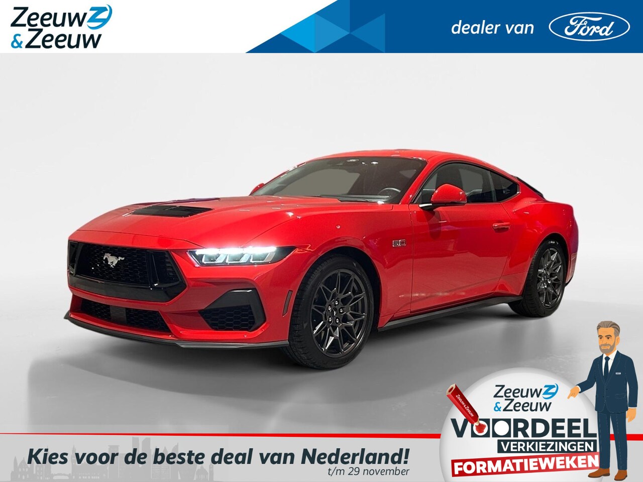 Ford Mustang Fastback - 5.0 V8 GT 446Pk| Uit voorraad leverbaar | Meerdere kleuren beschikbaar | - AutoWereld.nl