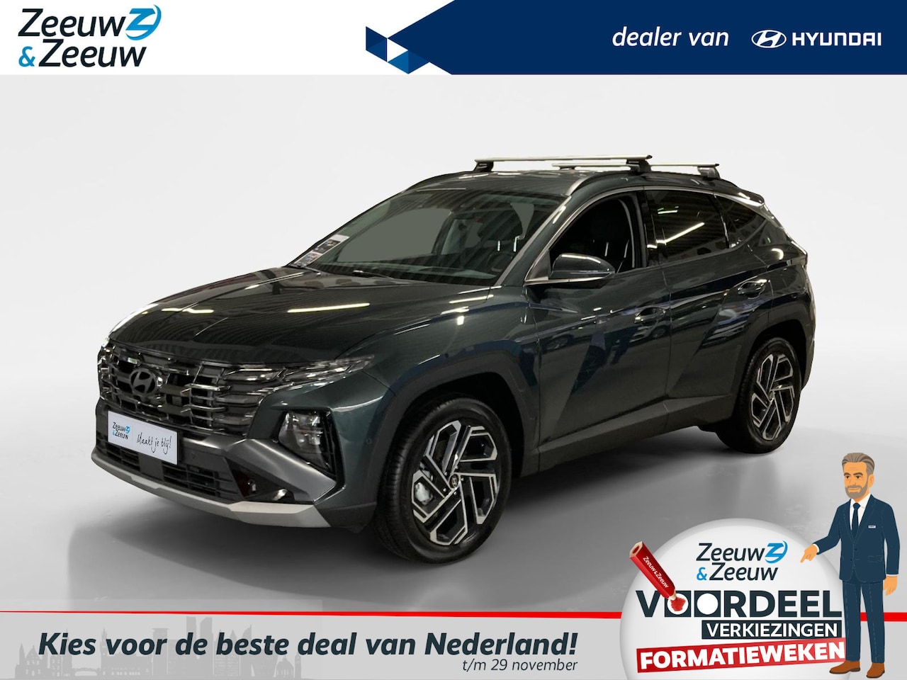 Hyundai Tucson - 1.6 T-GDI PHEV Comfort Smart | HOGE KORTING! | VAN € 48500,- VOOR € 41999,- | MEERDERE KLE - AutoWereld.nl