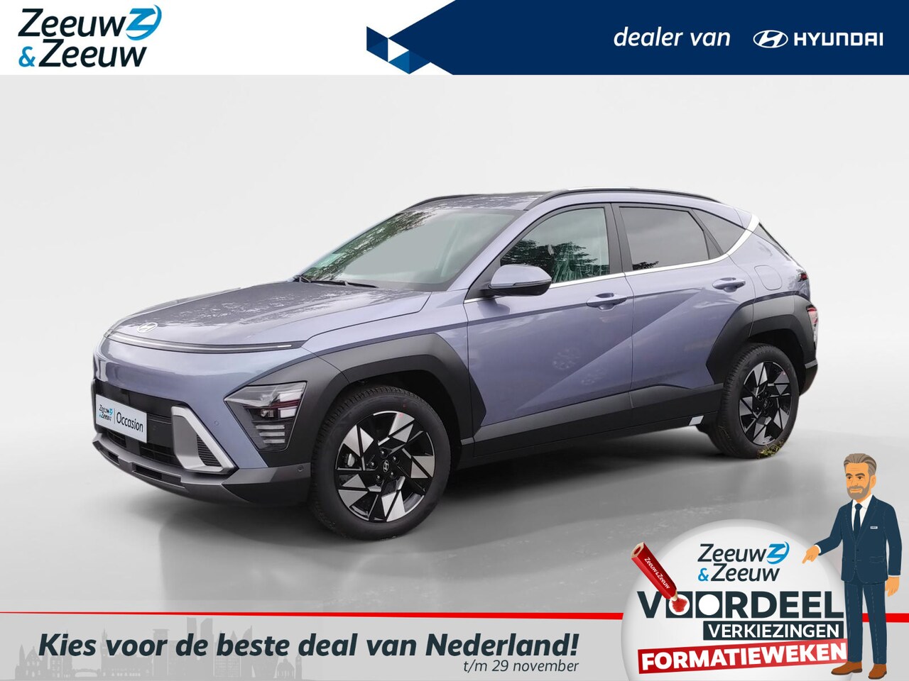 Hyundai Kona - 1.6 GDI HEV Premium | INCL.€ 4.500,- INRUILPREMIE | DIVERSE KLEUREN - AutoWereld.nl