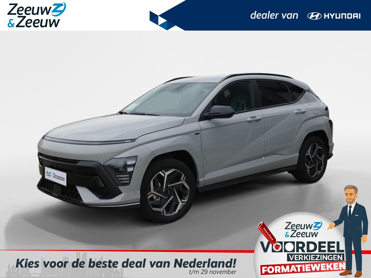 Hyundai Kona - 1.6 GDI HEV N Line | €4.500,- VOORRAAD KORTING | DIRECT LEVERBAAR - AutoWereld.nl