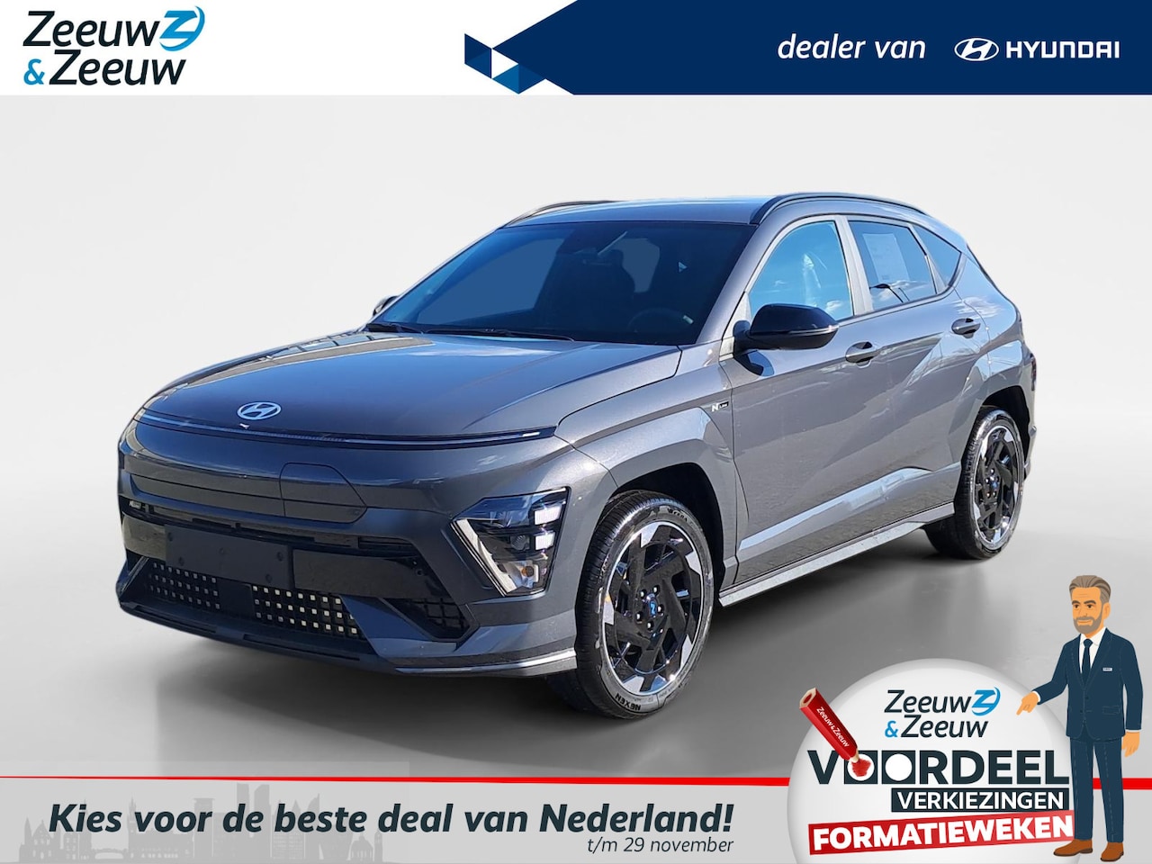 Hyundai Kona Electric - N Line Business 64.8 kWh | DIRECT LEVERBAAR | VERSCHILLENDE KLEUREN LEVERBAAR | VAN 39.199 - AutoWereld.nl