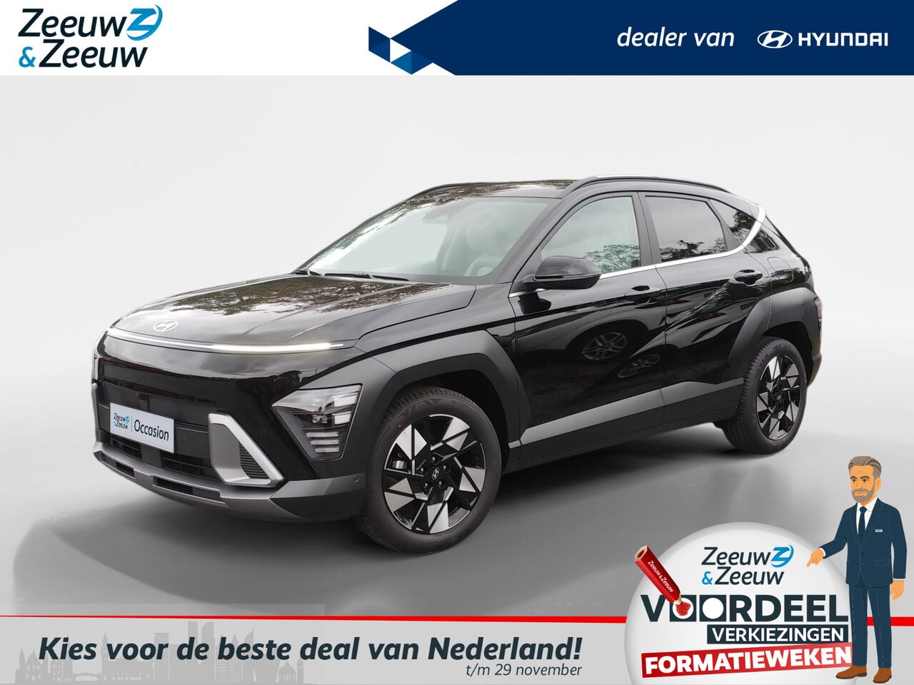 Hyundai Kona - 1.6 GDI HEV Premium | €4.500,- VOORRAAD KORTING | DIRECT LEVERBAAR - AutoWereld.nl