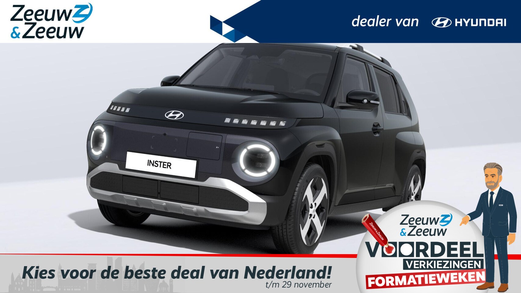Hyundai Inster - 49 kWh / Evolve Sky W&T | BESTE DEAL VAN NL! | VAN € 31.760,- VOOR € 28.900,- | Private le - AutoWereld.nl