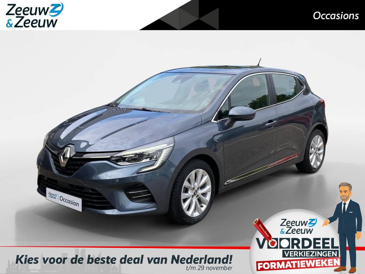Renault Clio - TCe 100 Intens | Dealer onderhouden! | Navi | Climate control | - AutoWereld.nl